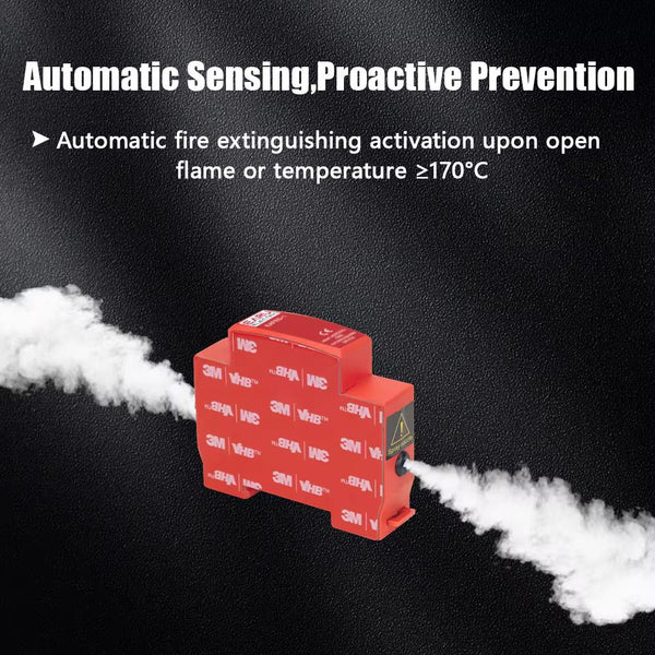 Smart Automatic Fire Extinguisher Module with Temperature Sensing Protection